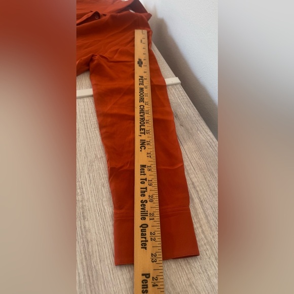 Aritzia Babaton Academy Silk Collared Button Up Blouse Luxe Office Career XS - Picture 5 of 9